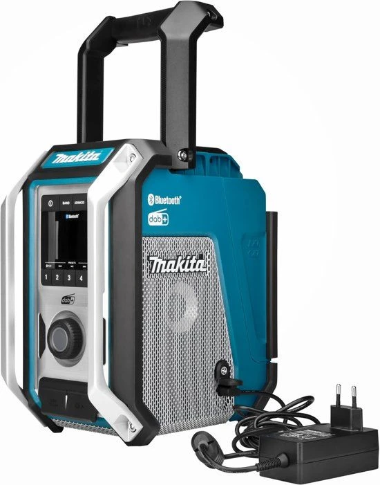 Makita DMR115 10,8-18V Li-Ion Accu Bouwradio - DAB+ - Bluetooth - Werkt Op Netstroom & Accu 4 Makita DMR115 10,8-18V Li-Ion Accu Bouwradio - DAB+ - Bluetooth - Werkt Op Netstroom & Accu - Afbeelding 4