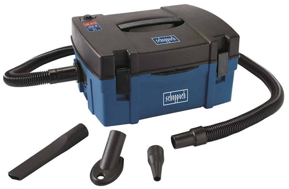 Scheppach HD2P Koffer Bouwstofzuiger - 1250W - 5L - 5906301901 1 Scheppach HD2P Koffer Bouwstofzuiger - 1250W - 5L - 5906301901