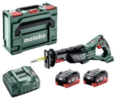 Metabo SSE 18 LTX BL 18V LiHD Accu Reciprozaag Set (2x 8.0Ah) In MetaBOX- 32mm - Koolborstelloos