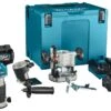 Makita RT001GM205 XGT 40V Max Li-ion Accu Boven- En Kantenfrees Set (2x 4,0Ah) In Mbox - 89 X 89 Mm - Koolborstelloos