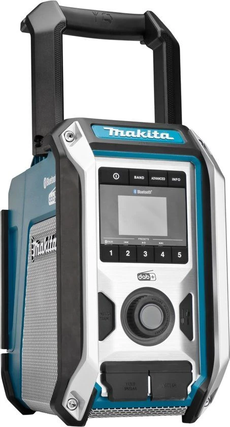 Makita DMR115 10,8-18V Li-Ion Accu Bouwradio - DAB+ - Bluetooth - Werkt Op Netstroom & Accu 3 Makita DMR115 10,8-18V Li-Ion Accu Bouwradio - DAB+ - Bluetooth - Werkt Op Netstroom & Accu - Afbeelding 3