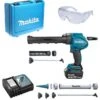 Makita DCG180RMX 18V Li-Ion Accu Lijm- En Kitspuit Set (1x 4.0Ah Accu) Incl. Kokerhouder- En Worsthouder In Koffer