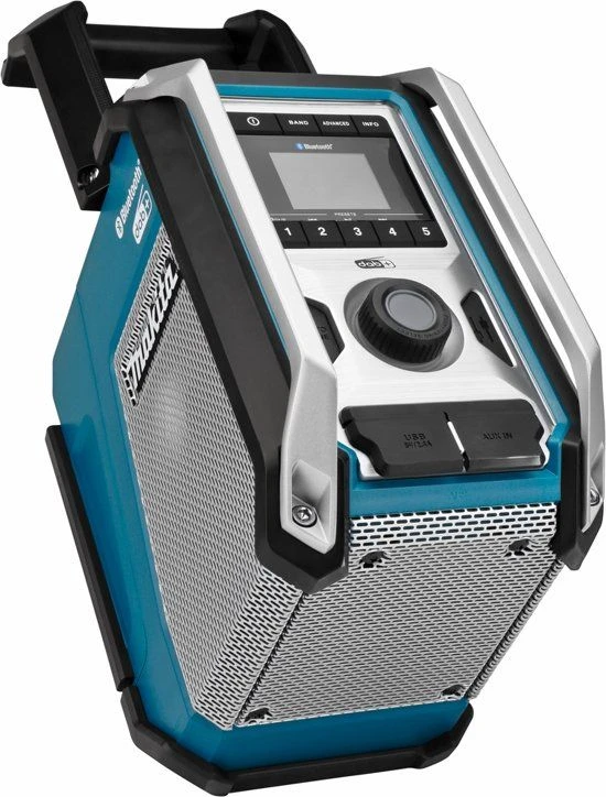 Makita DMR115 10,8-18V Li-Ion Accu Bouwradio - DAB+ - Bluetooth - Werkt Op Netstroom & Accu 5 Makita DMR115 10,8-18V Li-Ion Accu Bouwradio - DAB+ - Bluetooth - Werkt Op Netstroom & Accu - Afbeelding 5