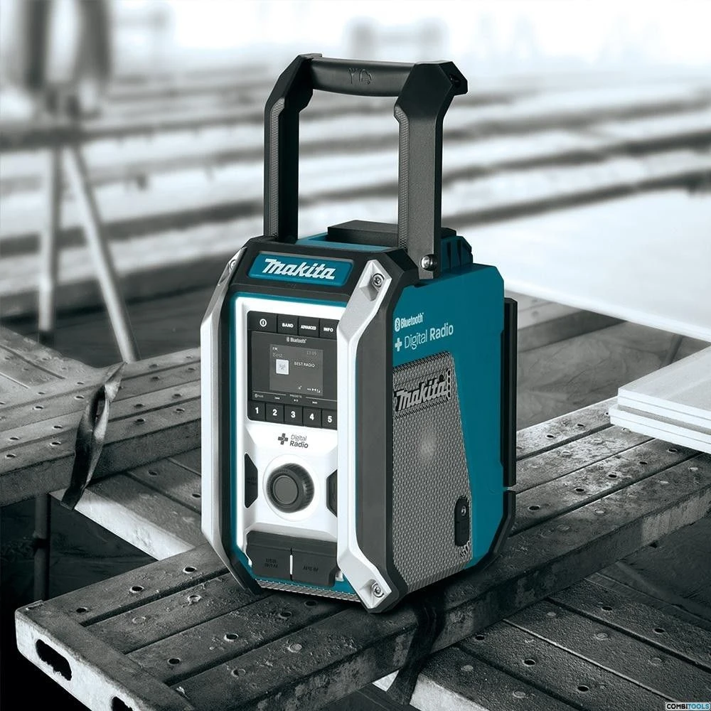 Makita DMR115 10,8-18V Li-Ion Accu Bouwradio - DAB+ - Bluetooth - Werkt Op Netstroom & Accu 9 Makita DMR115 10,8-18V Li-Ion Accu Bouwradio - DAB+ - Bluetooth - Werkt Op Netstroom & Accu - Afbeelding 9