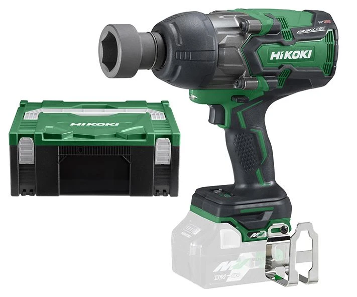 HiKOKI WR36DAWRZ 36V MultiVolt Li-Ion Accu Slagmoersleutel Set (2x 2,5Ah Accu) In HSC - 1100Nm - 3/4" - Koolborstelloos 2 HiKOKI WR36DAWRZ 36V MultiVolt Li-Ion Accu Slagmoersleutel Set (2x 2,5Ah Accu) In HSC - 1100Nm - 3/4" - Koolborstelloos - Afbeelding 2