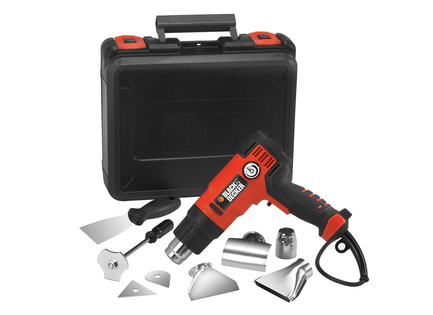 Black & Decker Black+Decker KX2200K Heteluchtpistool Incl. Accessoires In Koffer - 2000W 1 Black & Decker Black+Decker KX2200K Heteluchtpistool Incl. Accessoires In Koffer - 2000W