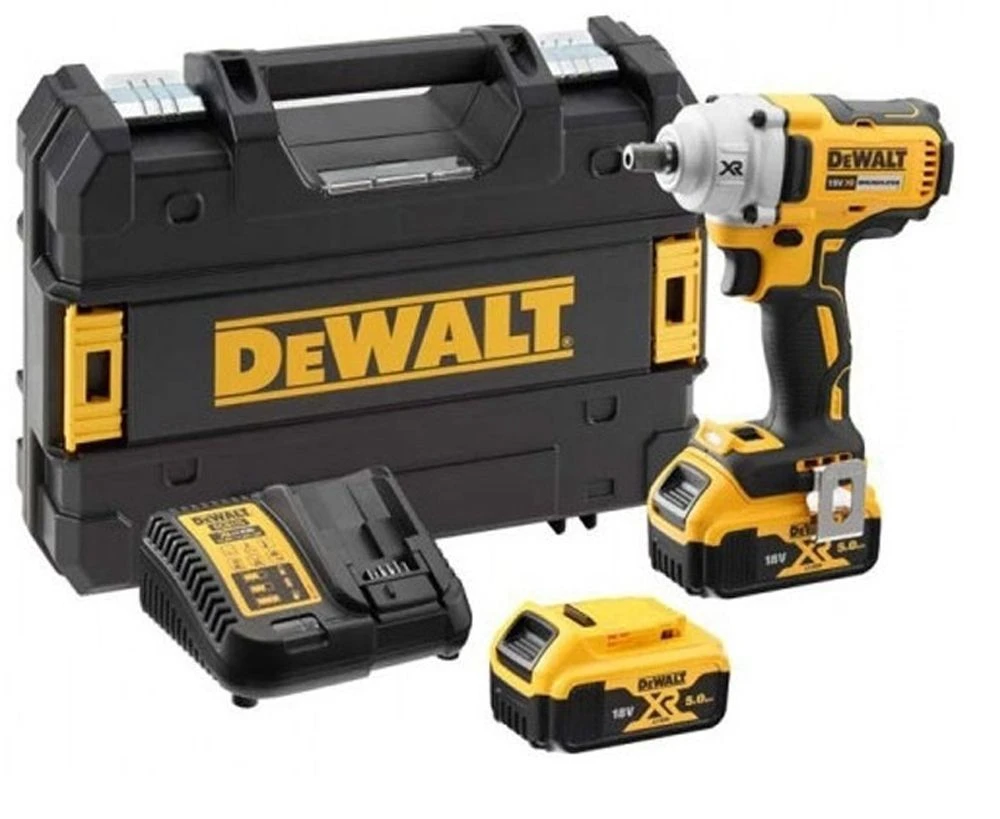 DeWalt DCF894P2 18V Li-Ion Accu Slagmoersleutel Set (2x 5,0Ah Accu) In TSTAK - 1/2" - 447Nm - DCF894P2-QW 1 DeWalt DCF894P2 18V Li-Ion Accu Slagmoersleutel Set (2x 5,0Ah Accu) In TSTAK - 1/2" - 447Nm - DCF894P2-QW