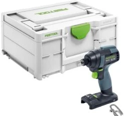 Festool TID 18-Basic 18V Li-Ion Accu Slagschroevendraaier Body In Systainer - 180Nm - 8x220mm – Koolborstelloos + Festool BOX BB-MIX 10 Delige Bitset - PH1/2 - PZ1/3 - SZ0,8x5,5 - TX15-30 -Home gereedschap 6c57cf3f9251896d6fd5447fe7d2d2bc