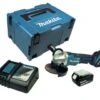 Makita DGA508RTJ 18V Li-Ion Accu Haakse Slijper Set (2x 5.0Ah Accu) In Mbox - 125mm - Koolborstelloos - Softstart