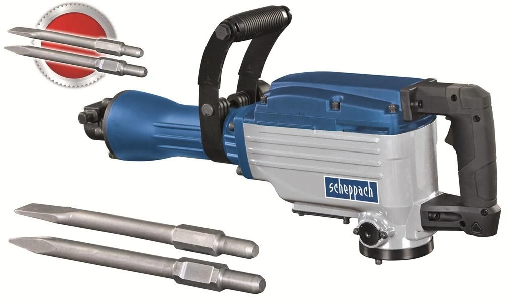 Scheppach AB1600 30mm HEX Sloophamer In Koffer - 1600W - 5908201901 1 Scheppach AB1600 30mm HEX Sloophamer In Koffer - 1600W - 5908201901