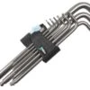 Wera 05022720001 9-delige Inbussleutelset - RVS - 1,5-10mm