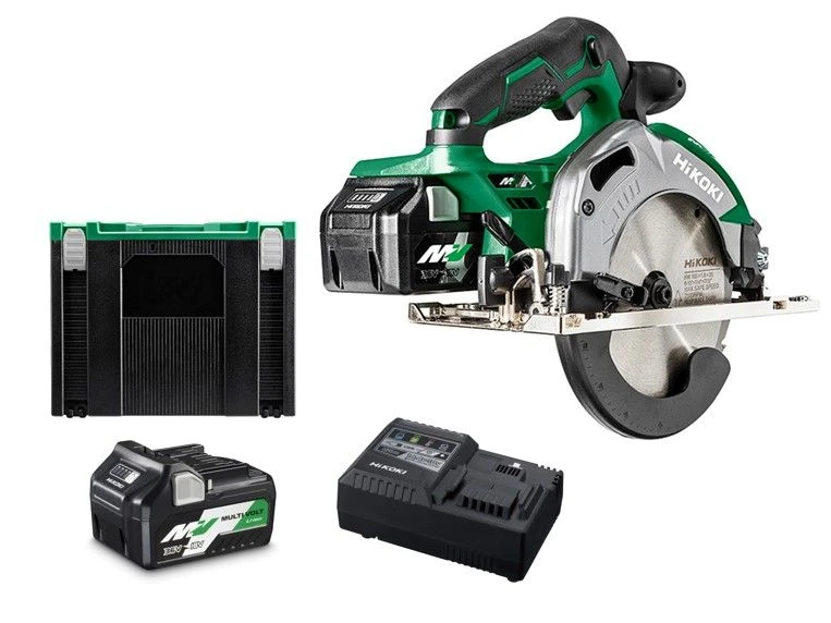 HiKOKI C3606DAWRZ 36V MultiVolt Li-Ion Accu Cirkelzaag Set (2x 2,5Ah Accu) In HSC - 165mm - Koolborstelloos 1 HiKOKI C3606DAWRZ 36V MultiVolt Li-Ion Accu Cirkelzaag Set (2x 2,5Ah Accu) In HSC - 165mm - Koolborstelloos