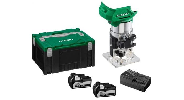 HiKOKI M1808DAWPZ Accu Kantenfreesmachine- 18 V / 2 X 5.0 Accu's / HSC III 1 HiKOKI M1808DAWPZ Accu Kantenfreesmachine- 18 V / 2 X 5.0 Accu's / HSC III