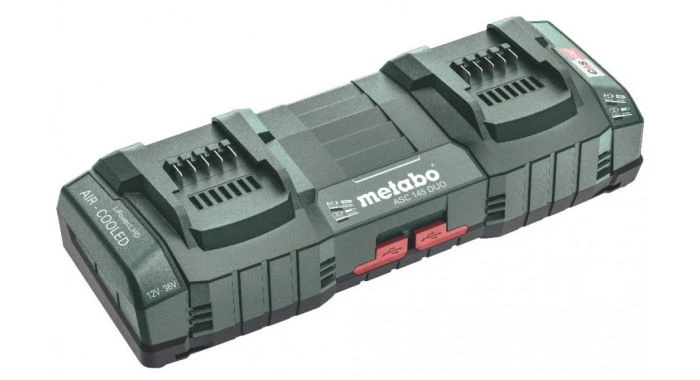 Metabo DUO ASC 145 12/18/36V LiHD/Li-Ion Accu Duolader Met USB Laadpoort (2x) - Air Cooled - 627495000 1 Metabo DUO ASC 145 12/18/36V LiHD/Li-Ion Accu Duolader Met USB Laadpoort (2x) - Air Cooled - 627495000
