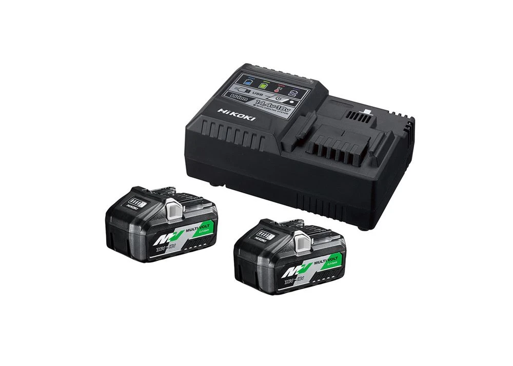 HiKOKI UC18YSL3WFZ 36V Li-Ion MultiVolt Li-Ion Accu Starterset (2x 8,0Ah) Incl. Lader 1 HiKOKI UC18YSL3WFZ 36V Li-Ion MultiVolt Li-Ion Accu Starterset (2x 8,0Ah) Incl. Lader