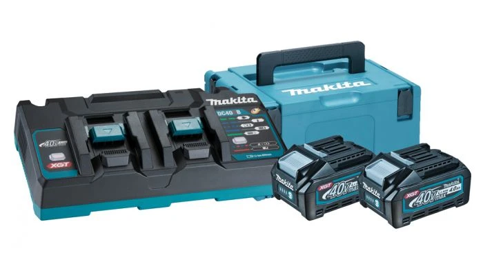 Makita XGT 40V Max Li-Ion Accu Starterset (2x 4.0Ah) + Duolader In Mbox 1 Makita XGT 40V Max Li-Ion Accu Starterset (2x 4.0Ah) + Duolader In Mbox