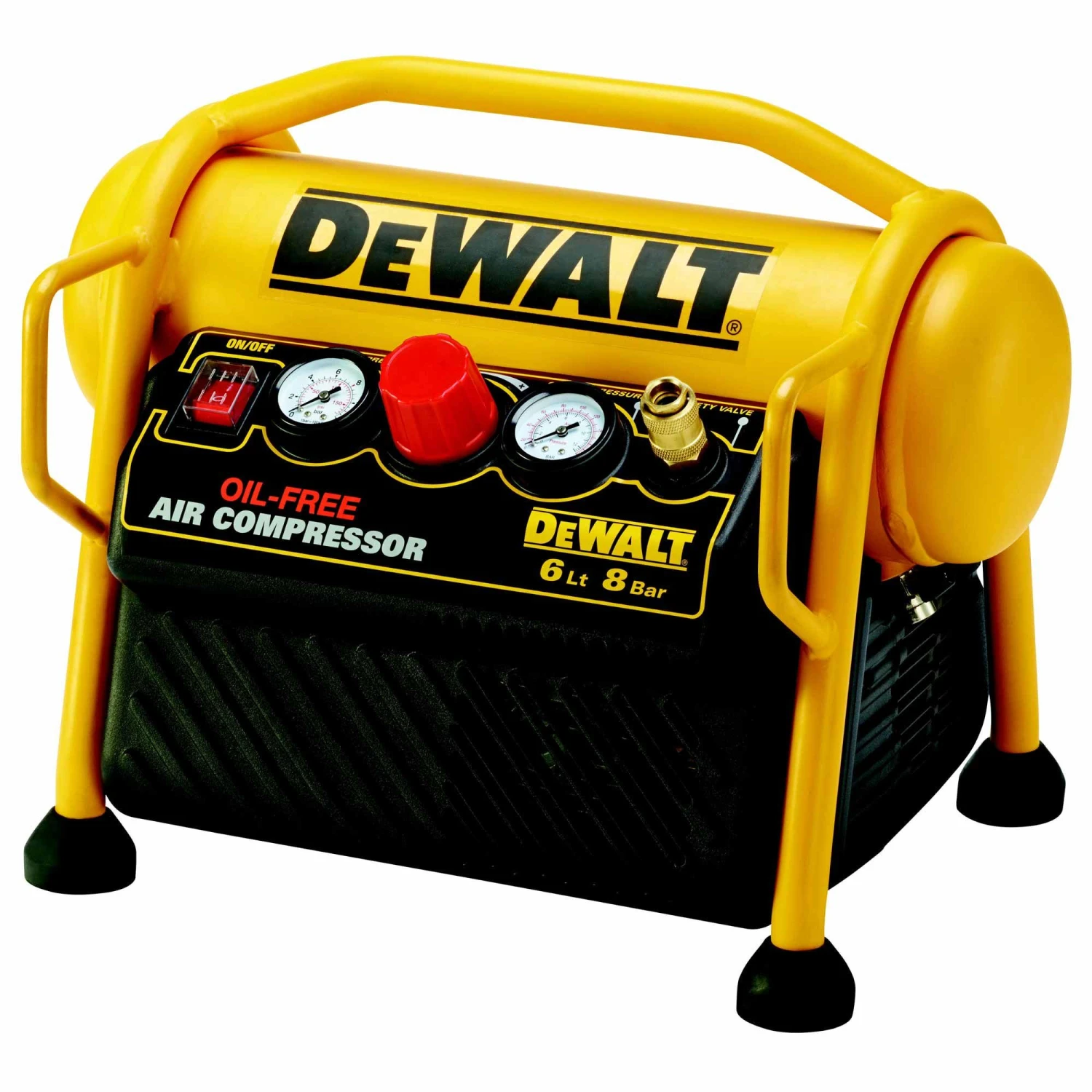 DeWalt DPC6MRC Draagbare Compressor - 6L - 8 Bar - Euro - DPC6MRC-QS 1 DeWalt DPC6MRC Draagbare Compressor - 6L - 8 Bar - Euro - DPC6MRC-QS