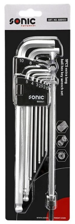 Sonic 600931 Stiftsleutelset Binnenzeskant - Magneet - 9 Delig 13 Sonic 600931 Stiftsleutelset Binnenzeskant - Magneet - 9 Delig -Home gereedschap a58b197ffd90fa872452443e14c9f489
