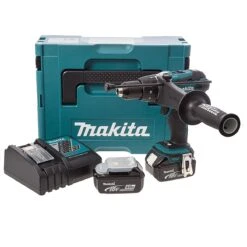 Makita DHP458RMJ 18V Li-Ion Accu Klopboor-/schroefmachine Set (2x 4.0Ah Accu) In Mbox