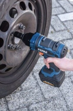 FERM CDM1127 18V Li-Ion Accu Slagmoersleutel Set (1x 4.0Ah Accu) In Koffer - 380Nm - 1/2" -Home gereedschap b29c130689871c8478f3b3043a5e47c5