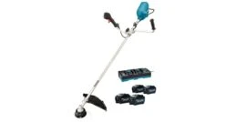 Makita UR012GT401 XGT 2x40V Max Li-Ion Accu Bosmaaier Set (4x 5,0Ah) - U-greep - Koolborstelloos