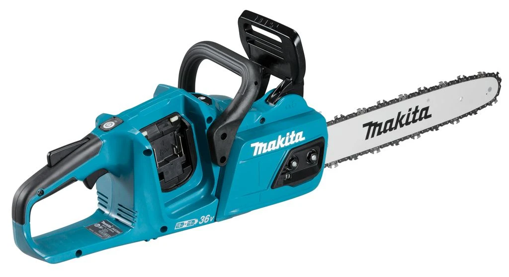 Makita DUC355PG4J 2x18V Li-Ion Accu Kettingzaag Set (4x 6,0Ah) Incl. Mbox - 35cm - Koolborstelloos 12 Makita DUC355PG4J 2x18V Li-Ion Accu Kettingzaag Set (4x 6,0Ah) Incl. Mbox - 35cm - Koolborstelloos - Afbeelding 12
