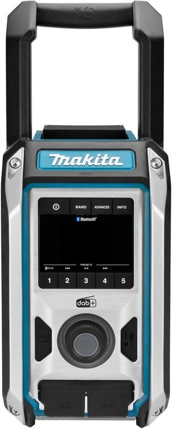 Makita DMR115 10,8-18V Li-Ion Accu Bouwradio - DAB+ - Bluetooth - Werkt Op Netstroom & Accu 2 Makita DMR115 10,8-18V Li-Ion Accu Bouwradio - DAB+ - Bluetooth - Werkt Op Netstroom & Accu - Afbeelding 2