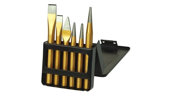 Brüder Mannesmann 65405 6-delige Doorslag En Beitel Set 1 Brüder Mannesmann 65405 6-delige Doorslag En Beitel Set