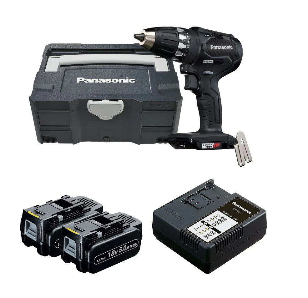 Panasonic EY74A3PN2G32 14,4-18V Li-Ion Accu Boor-/schroefmachine Set (2x 3.0Ah Accu) In Systainer - Koolborstelloos 1 Panasonic EY74A3PN2G32 14,4-18V Li-Ion Accu Boor-/schroefmachine Set (2x 3.0Ah Accu) In Systainer - Koolborstelloos