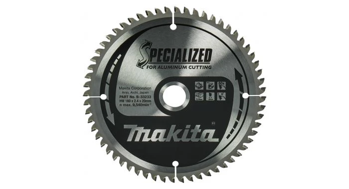 Makita B-33233 Cirkelzaagblad - Aluminium - Specialized - 160x20x2,4mm - 60T 1 Makita B-33233 Cirkelzaagblad - Aluminium - Specialized - 160x20x2,4mm - 60T