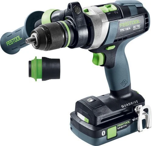 Festool TPC 18/4 5,2/4,0 I-Plus QUADRIVE 18V Li-Ion Accu Klopboormachine Set (1x 4,0Ah & 1x 5,2Ah) In Systainer - 75Nm - 575605 2 Festool TPC 18/4 5,2/4,0 I-Plus QUADRIVE 18V Li-Ion Accu Klopboormachine Set (1x 4,0Ah & 1x 5,2Ah) In Systainer - 75Nm - 575605 - Afbeelding 2