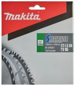 Makita B-33021 Specialized Invalzaagblad - 165 X 20 X 56T - Aluminium -Home gereedschap ede7585b0a05a201f9ffd1f0410f08d3