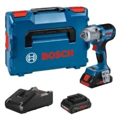 Bosch GDS 18V-450 HC 18V Li-ion Accu Slagmoeraanzetter Set (2x 4.0Ah) In L-Boxx + CoMo - 450 Nm