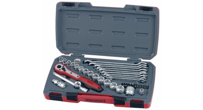 Teng Tools T3840 40-delige Doppen- En Sleutelset - 3/8" 1 Teng Tools T3840 40-delige Doppen- En Sleutelset - 3/8"