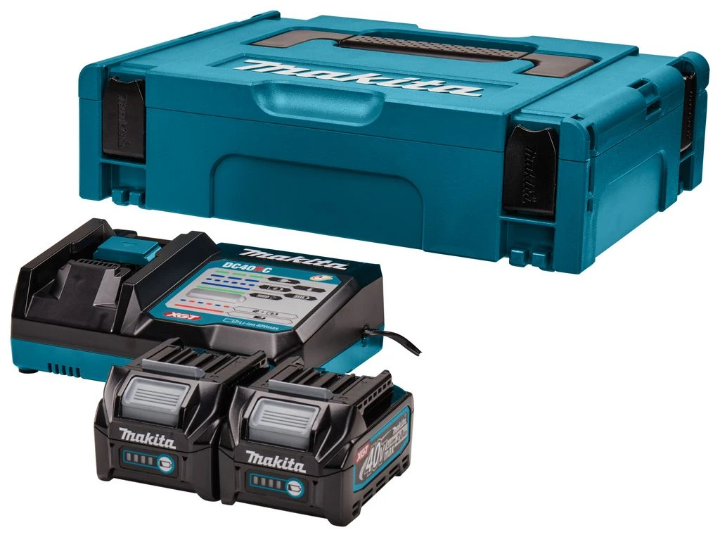 Makita 191V15-1 40V Li-Ion Max Accu Startset (2x 2,0Ah) In Mbox 1 Makita 191V15-1 40V Li-Ion Max Accu Startset (2x 2,0Ah) In Mbox