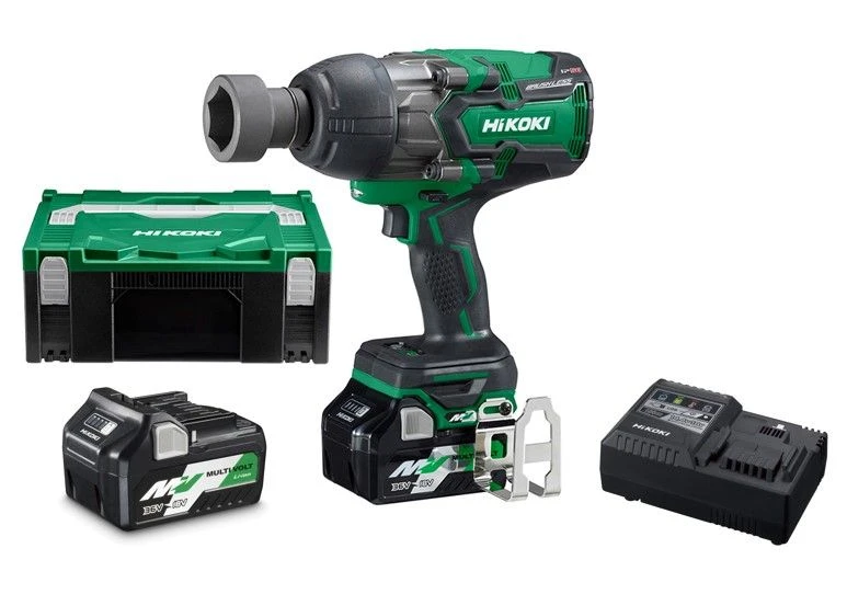 HiKOKI WR36DAWRZ 36V MultiVolt Li-Ion Accu Slagmoersleutel Set (2x 2,5Ah Accu) In HSC - 1100Nm - 3/4" - Koolborstelloos 1 HiKOKI WR36DAWRZ 36V MultiVolt Li-Ion Accu Slagmoersleutel Set (2x 2,5Ah Accu) In HSC - 1100Nm - 3/4" - Koolborstelloos