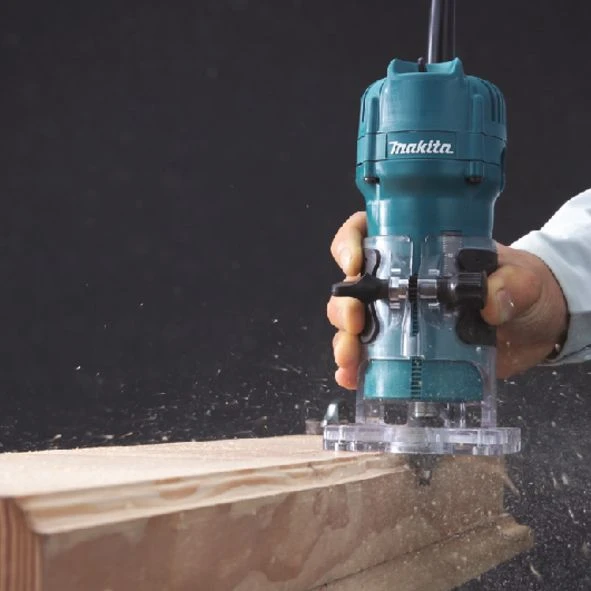 Makita 3709 Kantenfrees - 530W - 6mm 4 Makita 3709 Kantenfrees - 530W - 6mm - Afbeelding 4